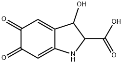 1H-Indole-2-carboxylicacid,2,3,5,6-tetrahydro-3-hydroxy-5,6-dioxo-(9CI) Structure