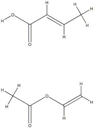 POLY(VINYL ACETATE-CO-CROTONIC ACID) Struktur