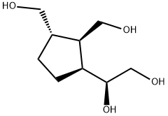 1,2,3-Cyclopentanetrimethanol,-alpha--(hydroxymethyl)-,(-alpha-S,1S,2R,3S)-(9CI),256221-90-6,结构式