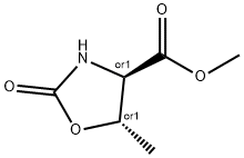4-Oxazolidinecarboxylicacid,5-methyl-2-oxo-,methylester,(4R,5S)-rel-(9CI) Struktur