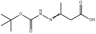 Hydrazinecarboxylic acid, (2-carboxy-1-methylethylidene)-, 1-(1,1- Structure