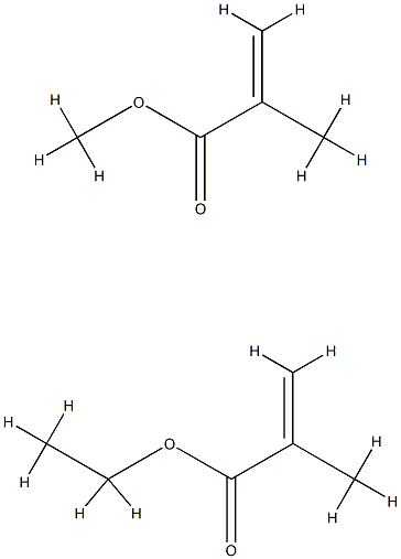 POLY(ETHYL METHACRYLATE-CO-METHYL METHACRYLATE) Struktur