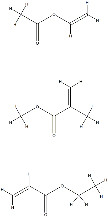 2-Propenoic acid, 2-methyl-, methyl ester, polymer with ethenyl acetate and ethyl 2-propenoate|2-甲基-2-丙烯酸甲酯与乙酸乙烯酯和2-丙烯酸乙酯的聚合物