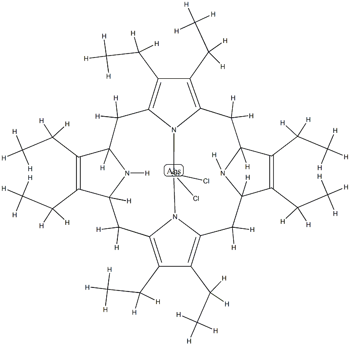 Sn(IV) Octaethylporphine dichloride Structure