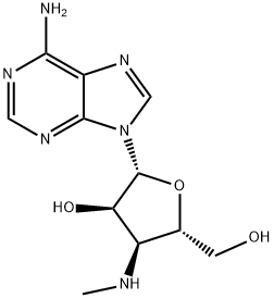 3'-Deoxy-3'-(methylamino)adenosine Structure