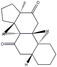 5α-Androstane-7,12-dione,25788-12-9,结构式