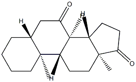 5α-Androstane-7,17-dione,25788-13-0,结构式