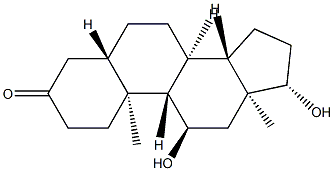 11α,17β-Dihydroxy-5α-androstan-3-one,25788-56-1,结构式