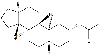2β-Acetoxy-5α-androstane Struktur