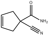 3-Cyclopentene-1-carboxamide,1-cyano-(9CI) Structure