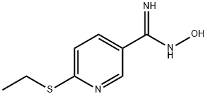 3-Pyridinecarboximidamide,6-(ethylthio)-N-hydroxy-(9CI) Structure