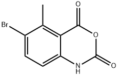 6-bromo-5-methyl-1H-benzo[d][1,3]oxazine-2,4-dione(WX142554) Structure