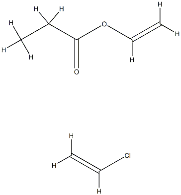 Propanoic acid, ethenyl ester, polymer with chloroethene,25853-89-8,结构式