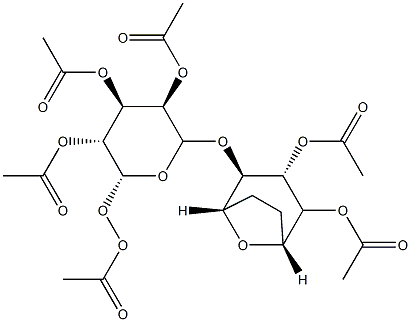 1,6-anhydrolactose hexaacetate Structure