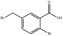 2-溴-5-(溴甲基)苯甲酸 结构式