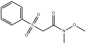 N-METHOXY-N-METHYL-2-PHENYLSULFONYL ACE& Struktur