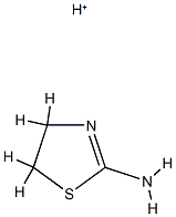 2-Thiazolamine,4,5-dihydro-,conjugatemonoacid(9CI) Structure