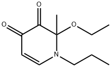3,4-Pyridinedione,2-ethoxy-1,2-dihydro-2-methyl-1-propyl-(9CI) Structure