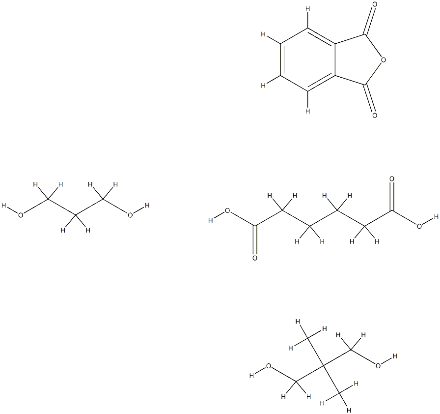 Hexanedioic acid, polymer with 2,2-dimethyl-1,3-propanediol, 2-ethyl-2-(hydroxymethyl)-1,3-propanediol and 1,3-isobenzofurandione|己二酸与2,2-二甲基-1,3-丙二醇、2-乙基-2-(羟甲基)-1,3-丙二醇和1,3-异苯并呋喃二酮的聚合物