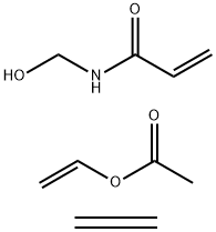 Acetic acid ethenyl ester, polymer with ethene and N-(hydroxymethyl)-2-propenamide Struktur