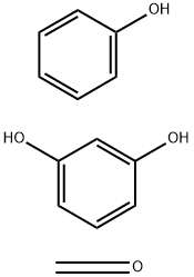 苯酚与间苯二酚和甲醛的聚合物 结构式