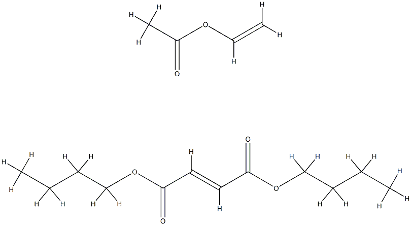 2-Butenedioic acid (E)-, dibutyl ester, polymer with ethenyl acetate Structure