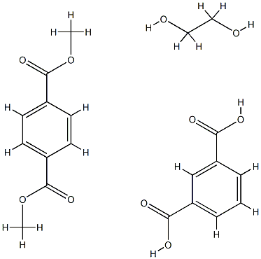 1,3-苯二甲酸与1,4-苯二甲酸二甲酯和1,2-乙二醇的聚合物, 26006-30-4, 结构式