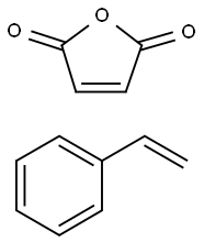 马来酸酐、苯乙烯的共聚物铵盐, 26022-09-3, 结构式