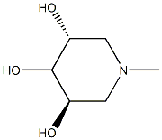 3,4,5-Piperidinetriol,1-methyl-,(3R,5R)-rel-(9CI) Struktur