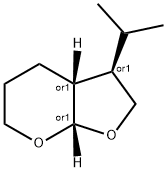 4H-Furo[2,3-b]pyran,hexahydro-3-(1-methylethyl)-,(3R,3aR,7aS)-rel-(9CI) Structure