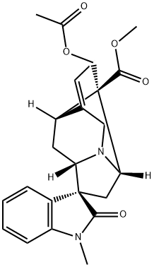 Voachalotine oxindole acetate Struktur