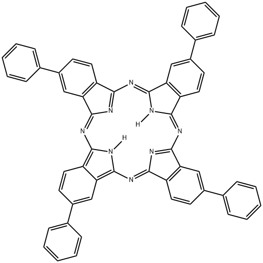 2,9,16,23-tetraphenyl-29H,31H-phthalocyanine  Struktur