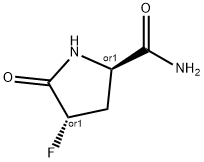 2-Pyrrolidinecarboxamide,4-fluoro-5-oxo-,(2R,4S)-rel-(9CI),261623-76-1,结构式