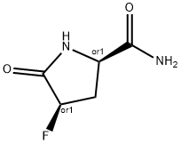 2-Pyrrolidinecarboxamide,4-fluoro-5-oxo-,(2R,4R)-rel-(9CI),261623-77-2,结构式