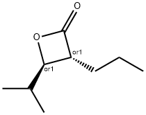 2-Oxetanone,4-(1-methylethyl)-3-propyl-,(3R,4R)-rel-(9CI) Struktur