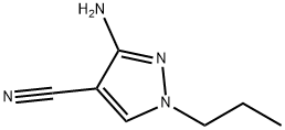 1H-Pyrazole-4-carbonitrile,3-amino-1-propyl-(9CI) Struktur