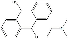 o-[α-[2-(Dimethylamino)ethoxy]benzyl]benzenemethanol Structure