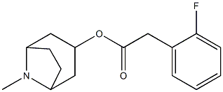 1-alpha-H,5-alpha-H-Tropan-3-beta-ol, o-fluorophenylacetate, hydrochloride 结构式