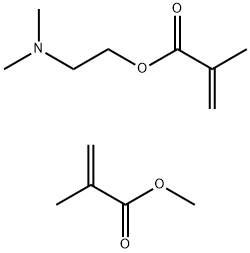 2-Propenoic acid, 2-methyl-, 2-(dimethylamino)ethyl ester, polymer with methyl 2-methyl-2-propenoate Structure