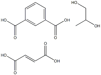 1,3-Benzenedicarboxylic acid, polymer with (E)-2-butenedioic acid and 1,2-propanediol 化学構造式