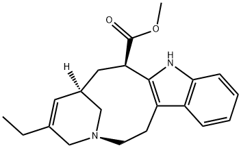 (7R,9R)-5-Ethyl-1,4,7,8,9,10-hexahydro-2H-3,7-methanoazacycloundecino[5,4-b]indole-9-carboxylic acid methyl ester,26251-91-2,结构式