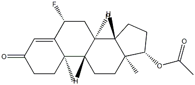 17β-(Acetyloxy)-6β-fluoroandrost-4-en-3-one,2627-94-3,结构式