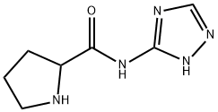 2-Pyrrolidinecarboxamide,N-s-triazol-3-yl-(8CI) Structure