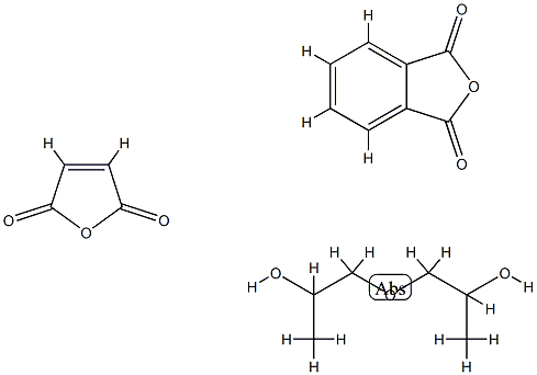 1,3-Isobenzofurandione, polymer with 2,5-furandione and oxybis[propanol] 结构式