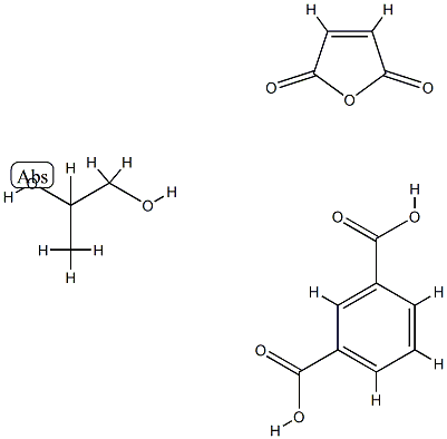 顺丁烯二酸酐与间苯二甲酸酐和1,2-丙二醇的聚合物 结构式