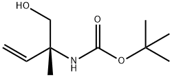 Carbamic acid, [(1R)-1-(hydroxymethyl)-1-methyl-2-propenyl]-, 1,1-,263016-97-3,结构式