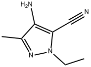 1H-Pyrazole-5-carbonitrile,4-amino-1-ethyl-3-methyl-(9CI) 结构式