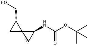 Carbamic acid, [(1S,3R,4S)-4-(hydroxymethyl)spiro[2.2]pentyl]-, 1,1- 结构式