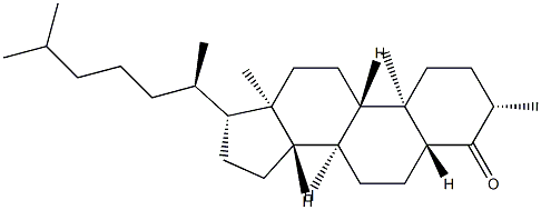 3β-Methyl-5α-cholestan-4-one,2634-54-0,结构式