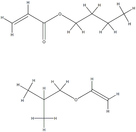 2-丙烯酸丁酯与1-(乙烯氧基)-2-甲基丙烷的聚合物 结构式